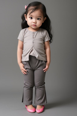 Thai infant girl with  gray hair