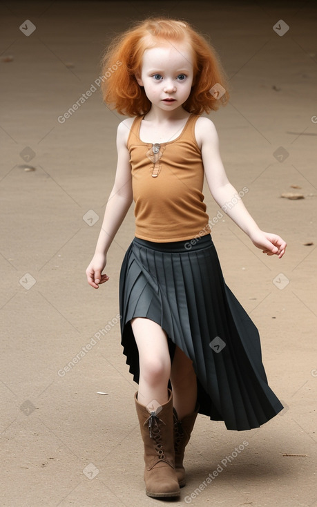 Tanzanian infant girl with  ginger hair