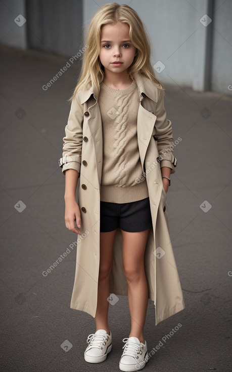 Portuguese child girl with  blonde hair