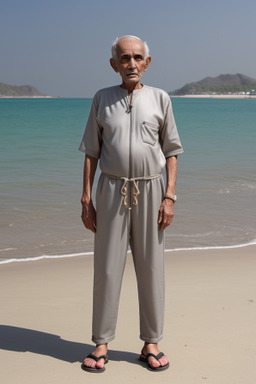 Omani elderly male with  gray hair