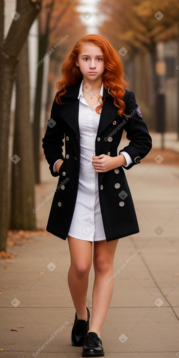 Puerto rican teenager girl with  ginger hair