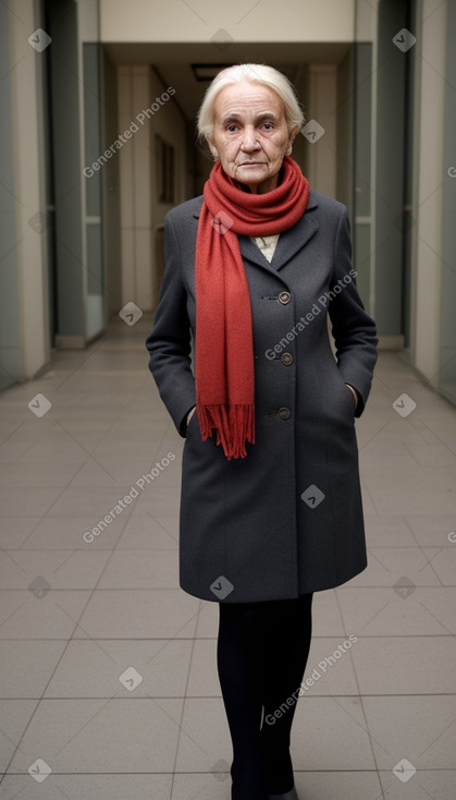 Austrian elderly female with  blonde hair