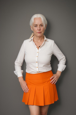 Danish 45 years female with  white hair