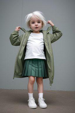 Australian infant girl with  white hair