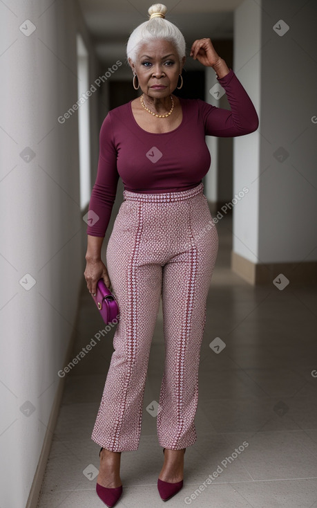 Nigerian elderly female with  white hair