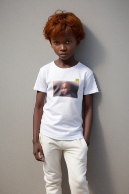 Ugandan child boy with  ginger hair