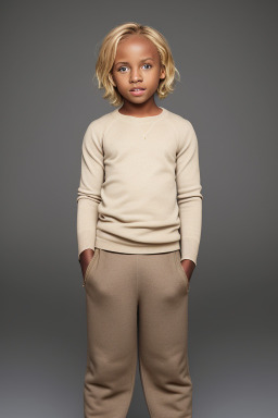 Senegalese child boy with  blonde hair