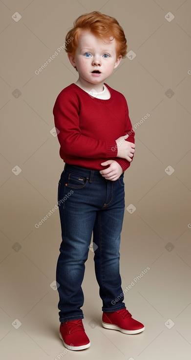 Irish infant boy with  ginger hair