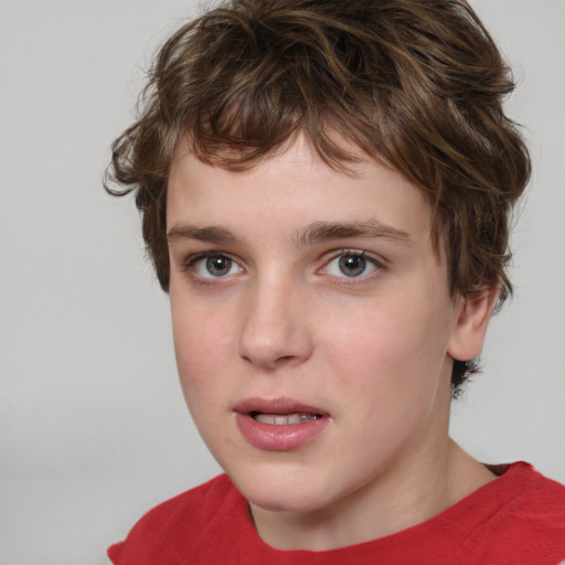 Neutral white young-adult male with medium  brown hair and brown eyes