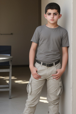 Syrian teenager boy with  gray hair