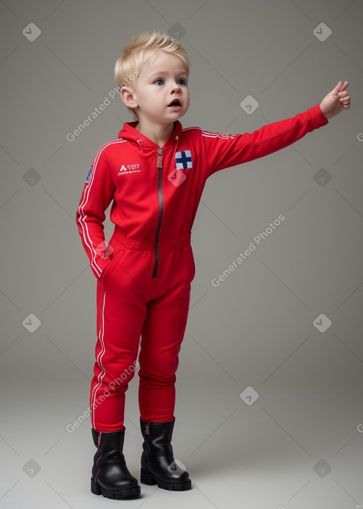 Norwegian infant boy with  blonde hair