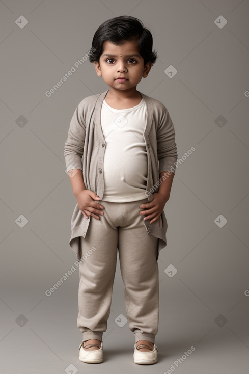 Indian infant boy with  gray hair