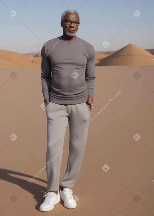 Nigerian 45 years male with  gray hair