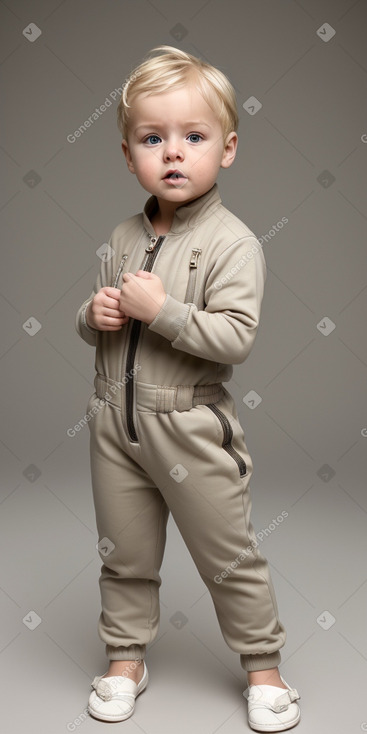 Belgian infant boy with  blonde hair