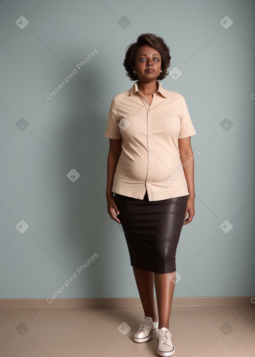 Sudanese 45 years female with  brown hair