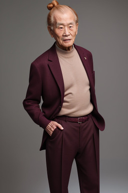 Korean elderly male with  ginger hair