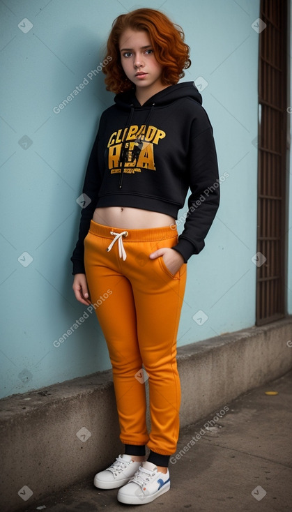 Cuban teenager girl with  ginger hair