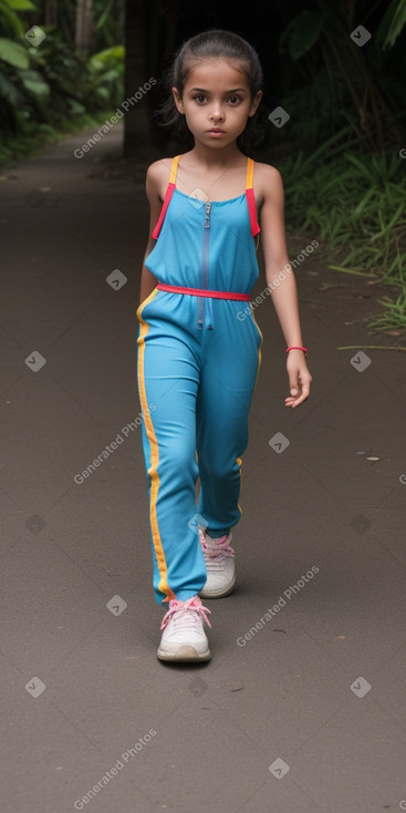 Costa rican child girl 