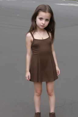 Bulgarian child girl with  brown hair