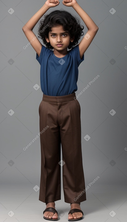 Bangladeshi child boy with  brown hair