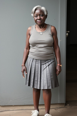 Ghanaian elderly female with  gray hair