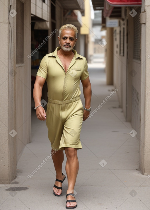 Yemeni middle-aged male with  blonde hair