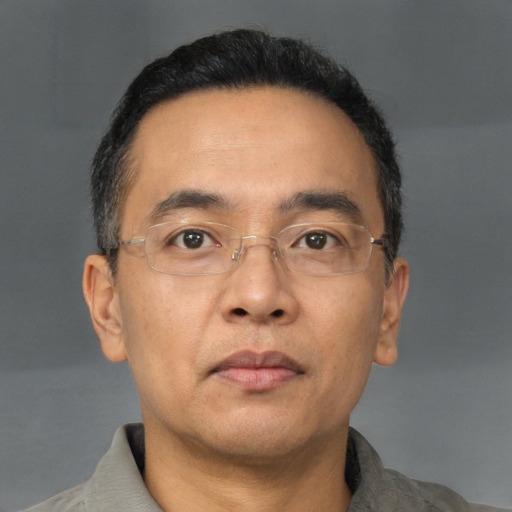 Neutral white adult male with short  brown hair and brown eyes