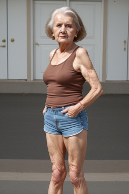 Slovak elderly female with  brown hair