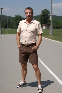 Croatian middle-aged male with  brown hair