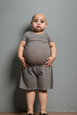 Venezuelan infant girl with  gray hair