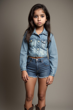 Guatemalan child female with  brown hair