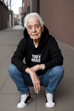 Hispanic elderly non-binary with  black hair