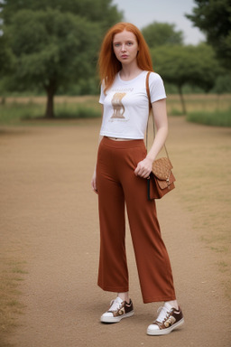 Malian adult female with  ginger hair