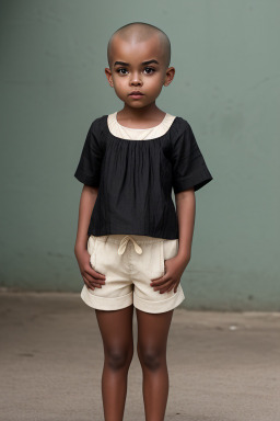 Child girl with  black hair