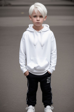 Dutch child boy with  white hair