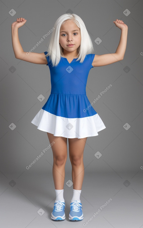 Guatemalan child girl with  white hair