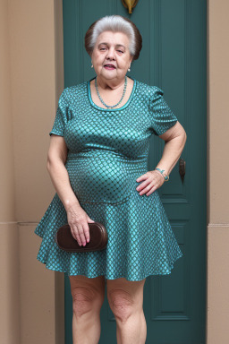 Croatian elderly female with  brown hair