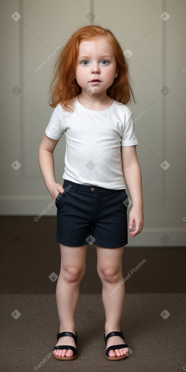 Finnish infant girl with  ginger hair