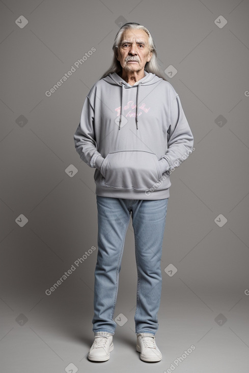 Zambian elderly male with  gray hair