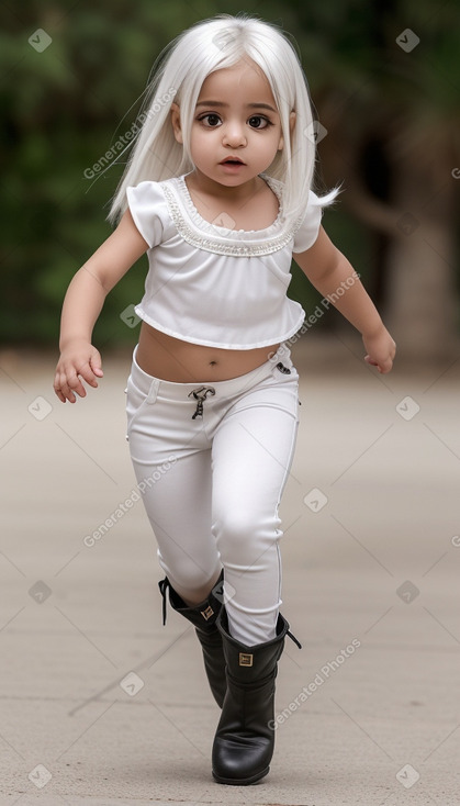 Egyptian infant girl with  white hair