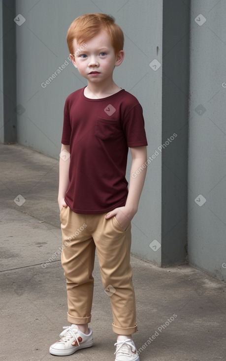 Thai child boy with  ginger hair