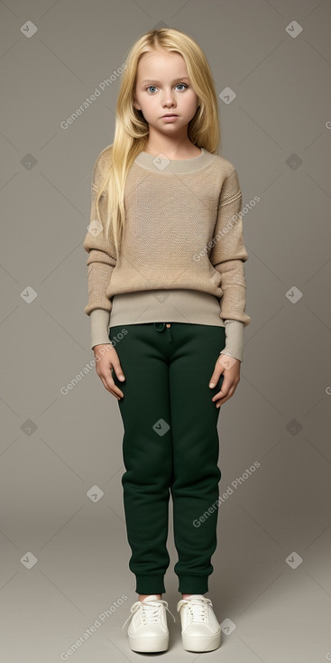 Zambian child girl with  blonde hair