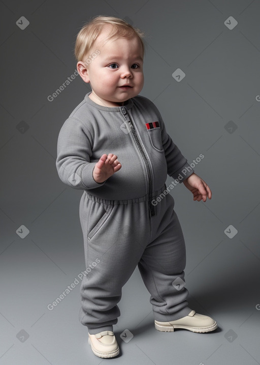 Norwegian infant boy with  gray hair