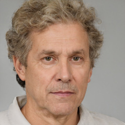 Neutral white middle-aged male with short  brown hair and brown eyes