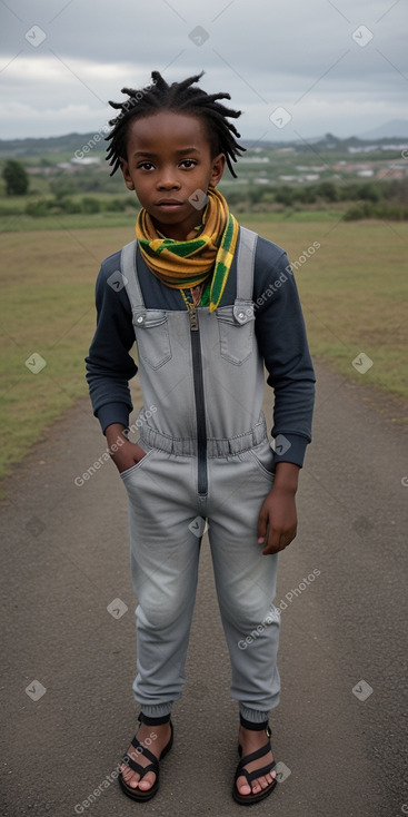 Jamaican child boy with  gray hair