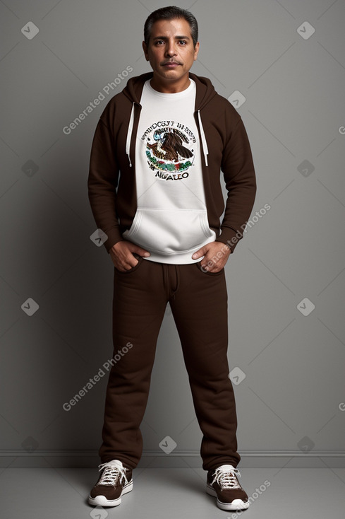 Mexican 45 years male with  brown hair