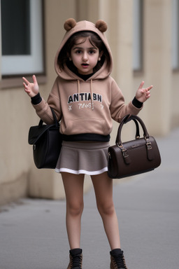 Armenian child female with  brown hair