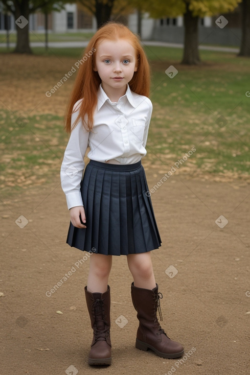 Serbian child female with  ginger hair