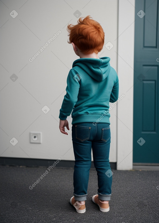 Icelandic infant boy with  ginger hair