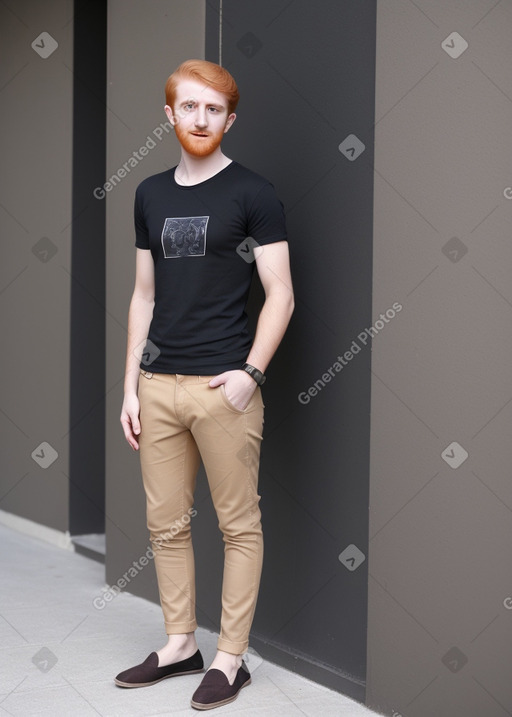 Emirati young adult male with  ginger hair